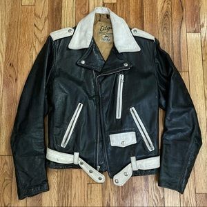 Vintage 1950’s Colorblock Leather Jacket